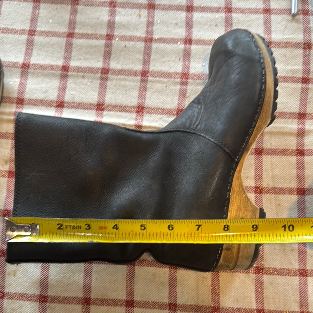 Sanita Black Clog Boots